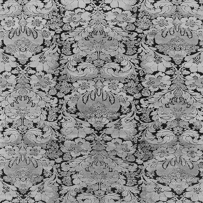 Square Machine Washable Oriental Gray Industrial Rug, wshurb1443gry