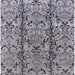 Square Mid-Century Modern Gray Oriental Rug, urb1443