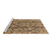 Sideview of Machine Washable Oriental Brown Industrial Rug, wshurb1443brn