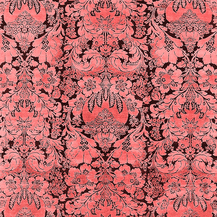 Machine Washable Oriental Red Industrial Rug, wshurb1443red