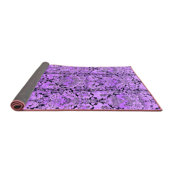 Sideview of Oriental Purple Industrial Rug, urb1443pur