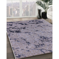 Mid-Century Modern Purple Oriental Rug, urb1444