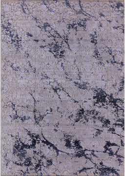 Mid-Century Modern Purple Oriental Rug, urb1444