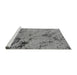 Sideview of Machine Washable Oriental Gray Industrial Rug, wshurb1444gry