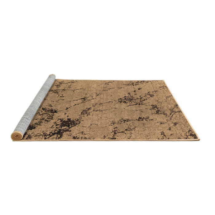 Sideview of Machine Washable Oriental Brown Industrial Rug, wshurb1444brn