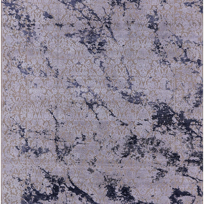 Machine Washable Industrial Modern Viola Purple Rug, wshurb1444