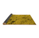 Sideview of Oriental Yellow Industrial Rug, urb1444yw