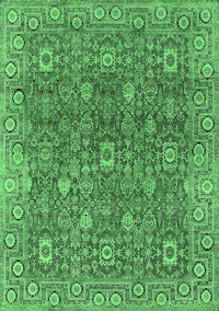 Oriental Emerald Green Industrial Rug, urb1445emgrn