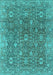 Oriental Turquoise Industrial Rug, urb1445turq