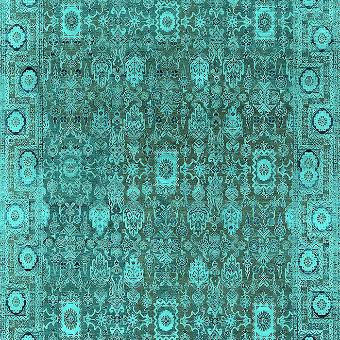 Oriental Turquoise Industrial Rug, urb1445turq