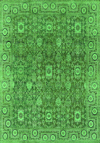 Oriental Green Industrial Rug, urb1445grn