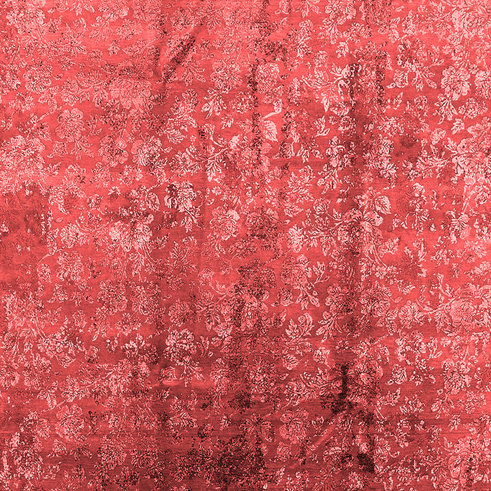 Machine Washable Oriental Red Industrial Rug, wshurb1446red