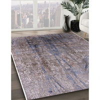 Mid-Century Modern Purple Oriental Rug, urb1446