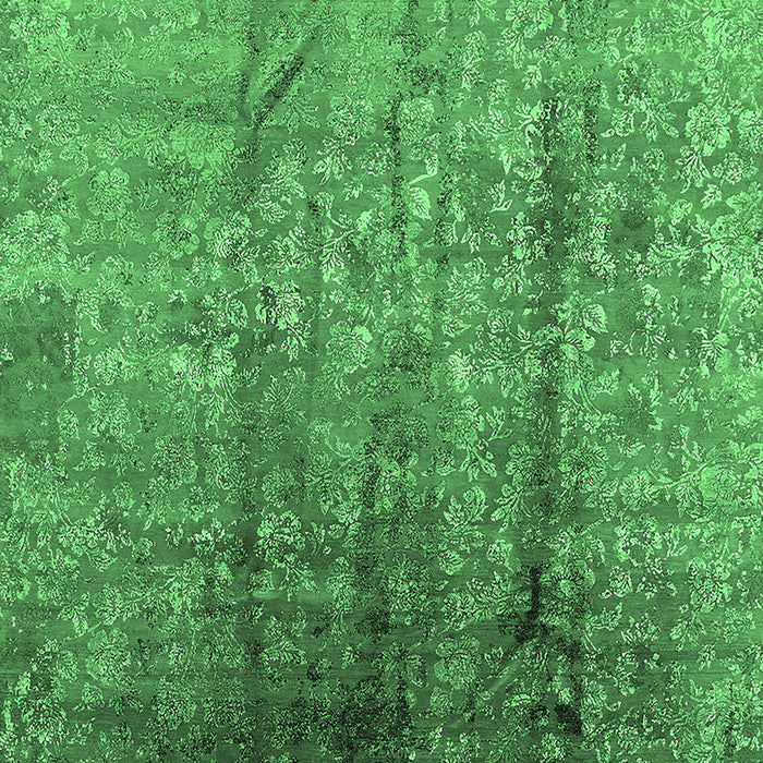 Oriental Emerald Green Industrial Rug, urb1446emgrn