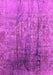 Machine Washable Oriental Pink Industrial Rug, wshurb1446pnk
