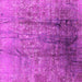 Square Machine Washable Oriental Pink Industrial Rug, wshurb1446pnk