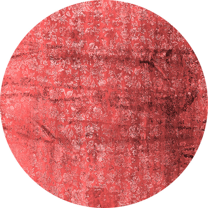Machine Washable Oriental Red Industrial Rug, wshurb1446red