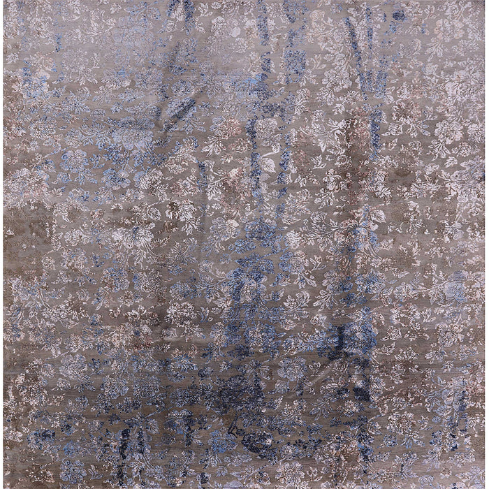 Square Machine Washable Industrial Modern Purple Rug, wshurb1446