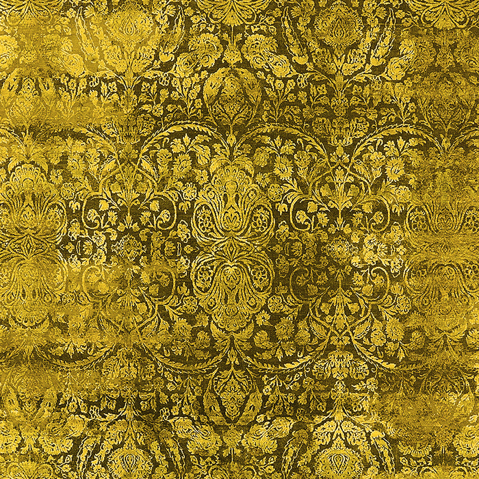 Oriental Yellow Industrial Rug, urb1447yw