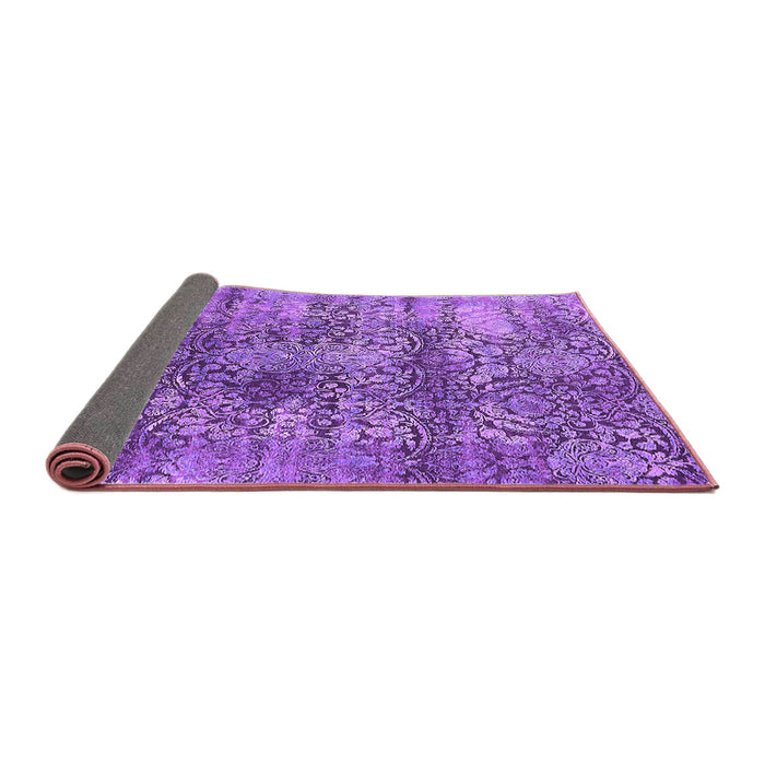 Sideview of Oriental Purple Industrial Rug, urb1447pur