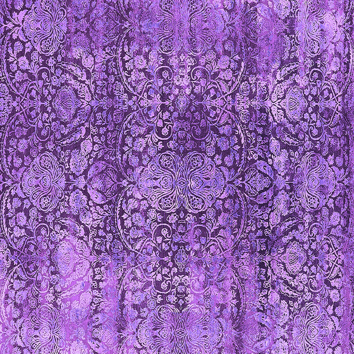 Square Oriental Purple Industrial Rug, urb1447pur