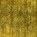 Square Oriental Yellow Industrial Rug, urb1447yw