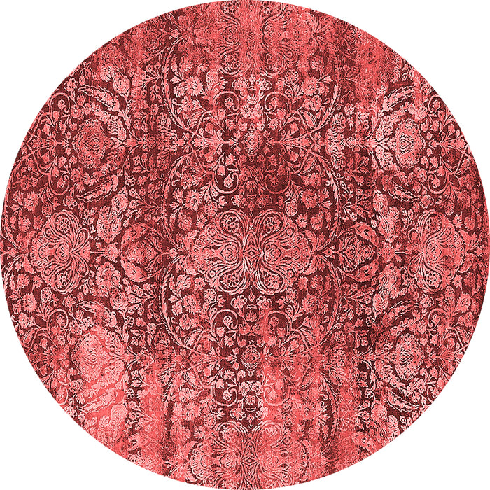 Machine Washable Oriental Red Industrial Rug, wshurb1447red