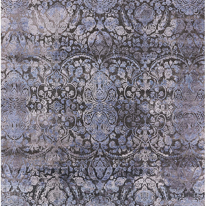 Mid-Century Modern Black Oriental Rug, urb1447