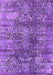 Machine Washable Oriental Purple Industrial Area Rugs, wshurb1447pur