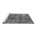 Sideview of Machine Washable Oriental Gray Industrial Rug, wshurb1447gry