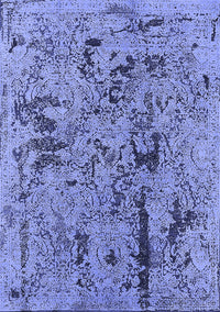 Oriental Blue Industrial Rug, urb1448blu