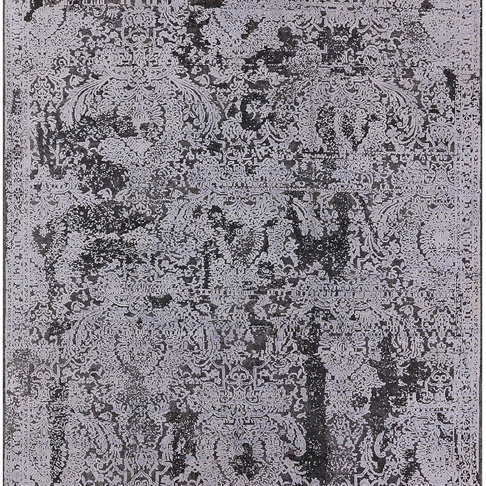 Machine Washable Industrial Modern Gray Rug, wshurb1448