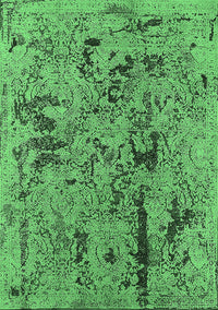 Oriental Emerald Green Industrial Rug, urb1448emgrn