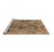 Sideview of Machine Washable Oriental Brown Industrial Rug, wshurb1448brn