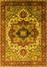 Oriental Yellow Industrial Rug, urb1449yw