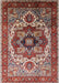 Mid-Century Modern Saffron Red Oriental Rug, urb1449