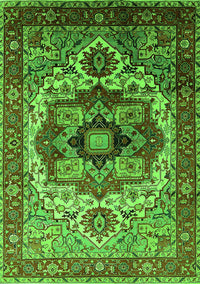 Oriental Green Industrial Rug, urb1449grn