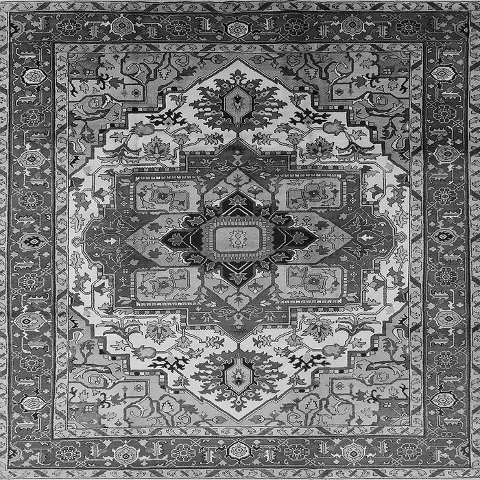 Square Oriental Gray Industrial Rug, urb1449gry