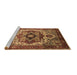 Sideview of Machine Washable Oriental Brown Industrial Rug, wshurb1449brn