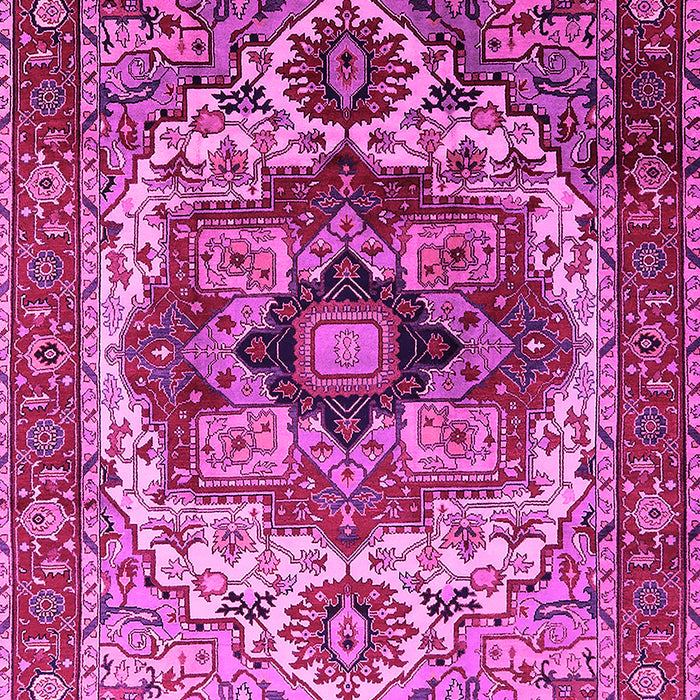 Machine Washable Oriental Pink Industrial Rug, wshurb1449pnk