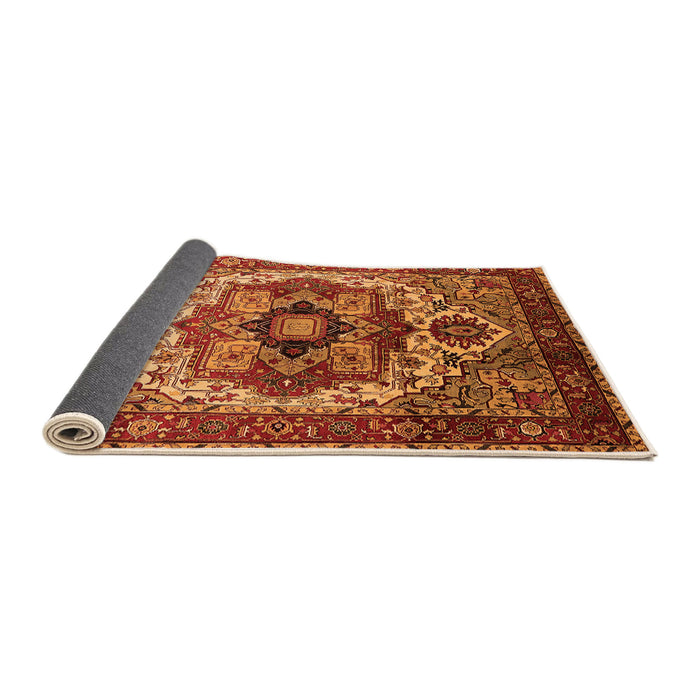 Sideview of Oriental Orange Industrial Rug, urb1449org