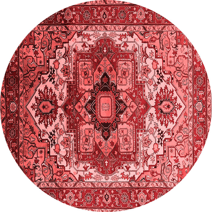 Machine Washable Oriental Red Industrial Rug, wshurb1449red