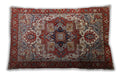 Mid-Century Modern Urban Saffron Red Lumbar Throw Pillow, 13 inch by 19 inch, lburb1449