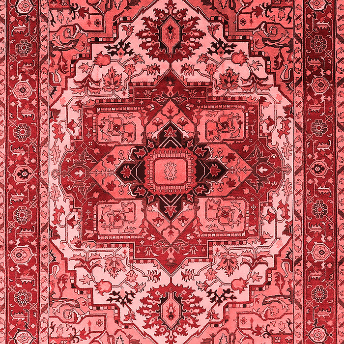 Machine Washable Oriental Red Industrial Rug, wshurb1449red