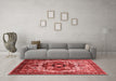 Industrial Red Washable Rugs