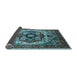 Sideview of Oriental Light Blue Industrial Rug, urb1450lblu