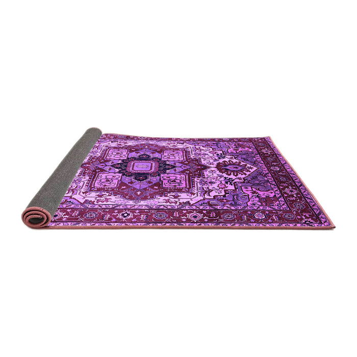 Sideview of Oriental Purple Industrial Rug, urb1450pur