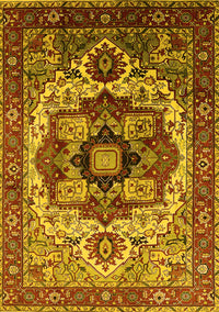 Oriental Yellow Industrial Rug, urb1450yw