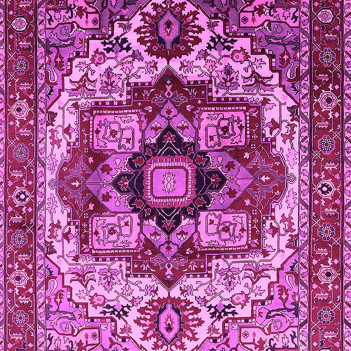 Machine Washable Oriental Pink Industrial Rug, wshurb1450pnk