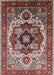 Mid-Century Modern Saffron Red Oriental Rug, urb1450